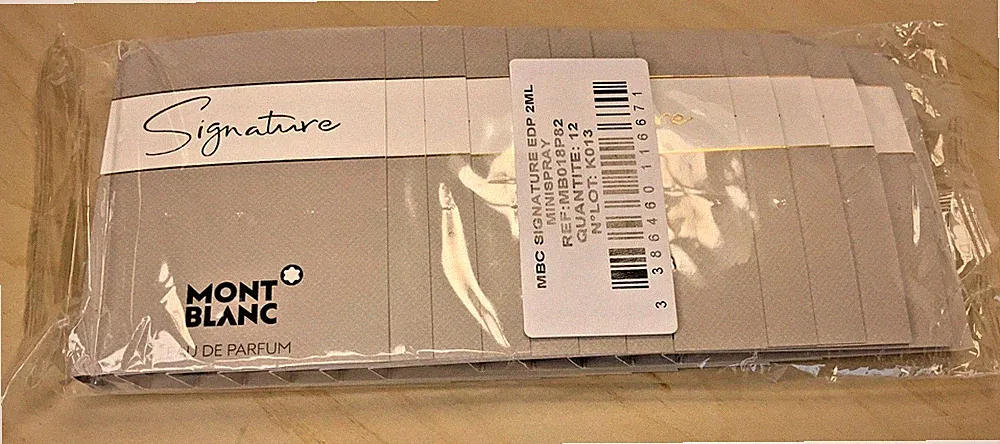 12x Montblanc Signature Eau de Parfum 0.06oz 2mL Spray Sample Perfume Women New