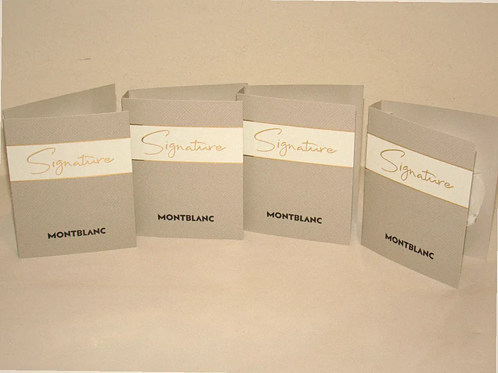 4 Montblanc Signature Eau de Parfum 0.24 Oz 7.5 mL TOTAL Perfume Men Mont Blanc