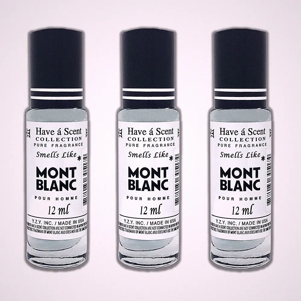 Mont Blanc Men's Roll On Oil by YZY Perfume *12 Ml 3x & 5x Bundle Deal*