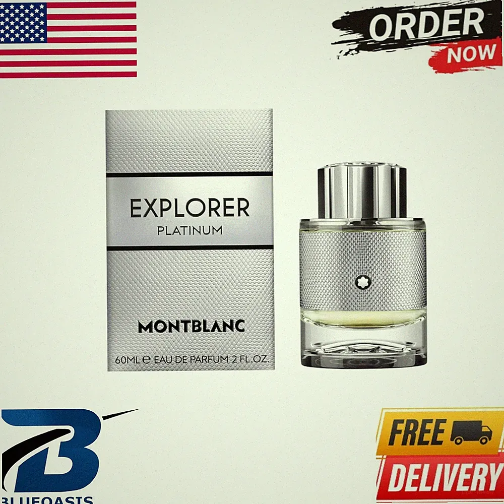 Montblanc Explorer Platinum Eau de Parfum Fragrance Textured Woody For Men 100ml