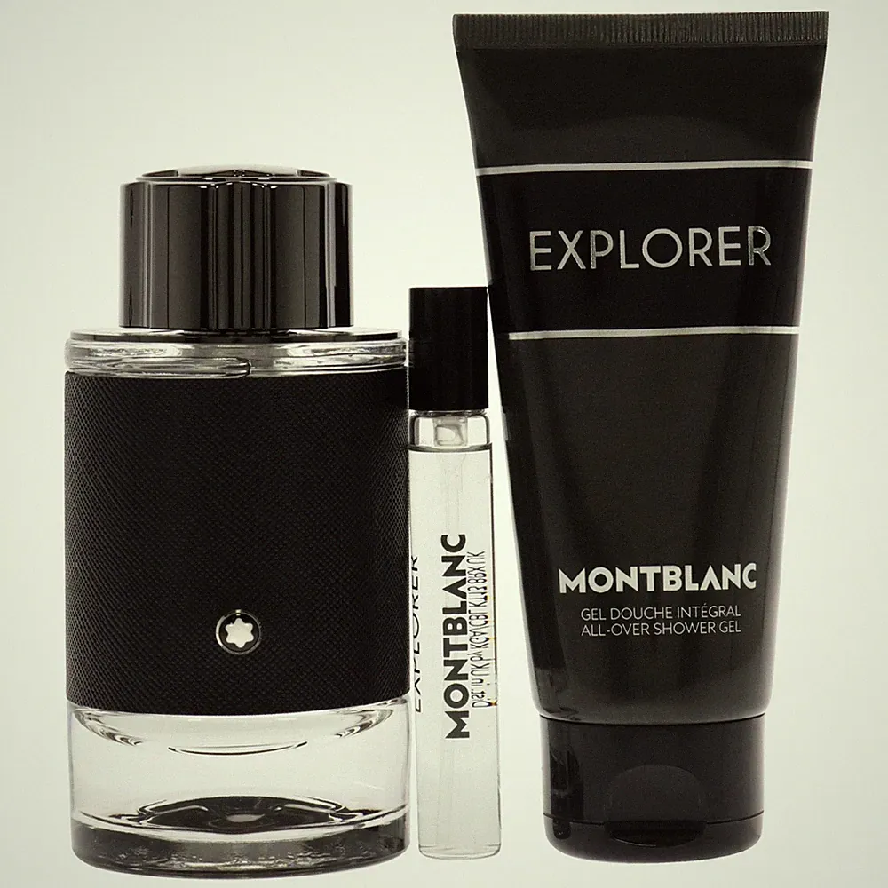MontBlanc Men's Explorer 3pcs EDP Gift Set Fragrances 3386460139120